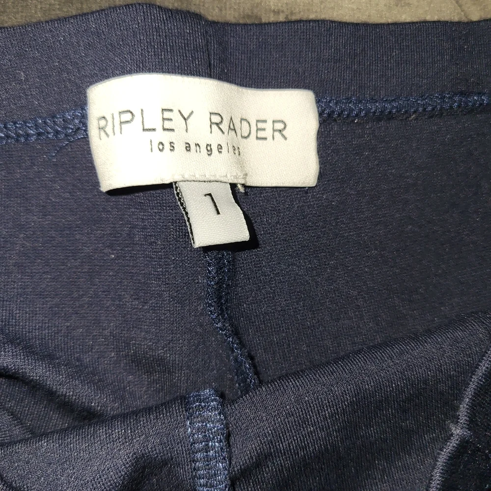 High Waist Blue Shorts with Tailored Fit - Picture 3 of 3